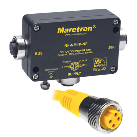 MARETRON Mini Powertap Female W/ Fuse & Led Diagnostics NF-NM4P-NF